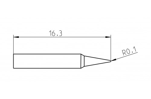 WELLER - PANNE CONIQUE RTP 002 C MS 0,2mm