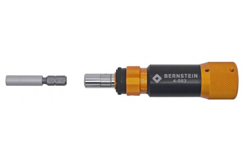 BERNSTEIN - Mini torque screwdriver hex 6,35mm / 1/4" with 4mm hex adapter