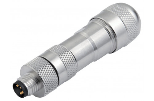BINDER - M8, screw clamp, shielding ring, shieldable
