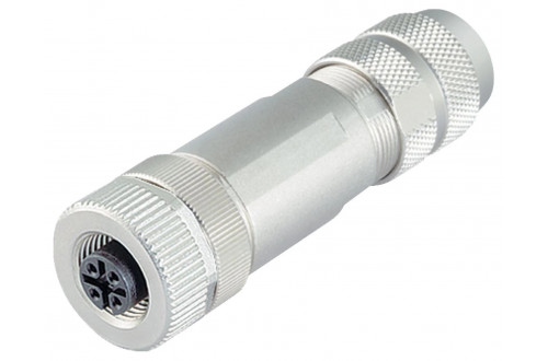 BINDER - M12-A, wire clamp, iris spring, shieldable