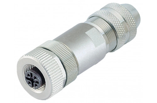 BINDER - M12-A, wire clamp, shielding ring, shieldable