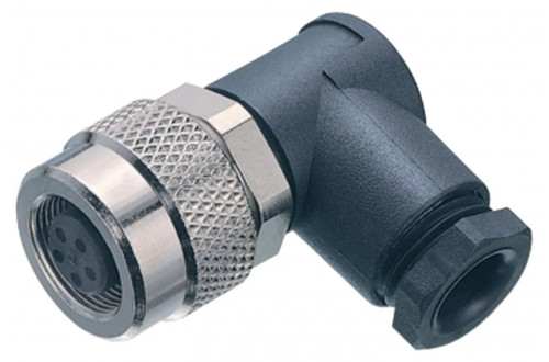 BINDER - M9 IP67, vrouwelijke haakse connector