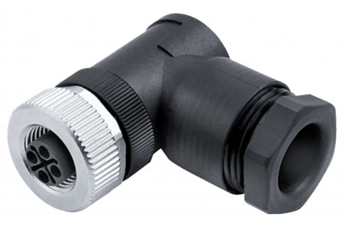 BINDER - M12-S, connecteur coudé, alimentation