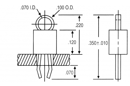 COMPONENTS CORPORATION - TEST POINT TP104-01-07  PURPLE x1000