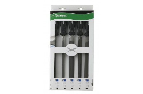 NICHOLSON™ - 5 Piece Ergonomic File Set