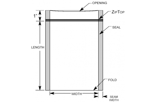  - ESD BAG METAL IN + ZIP (203x305mm) x100