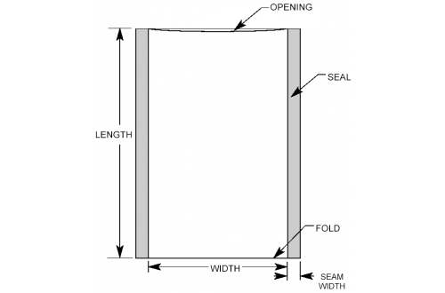  - STATIC SHIELD BAG, 1000 SERIES METAL-IN (254x610mm) x100