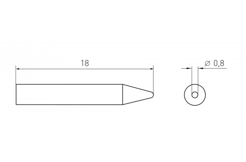 WELLER - STIFT RTM 008 C MS  (RT2MS)