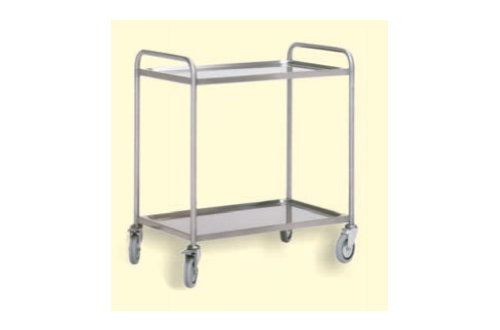 ITECO - Stainless steel trolley with 2 shelves