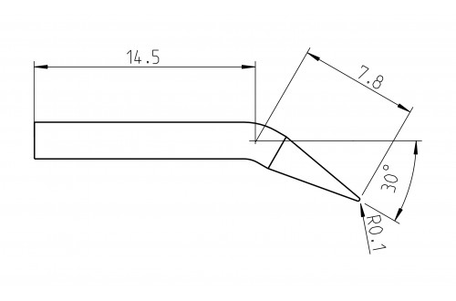 WELLER - TIP CONICAL BENT RTP 002 C X 0,2mm