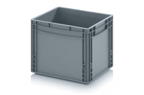  - EURO CONTAINER SOLID 40x30x32cm GREY
