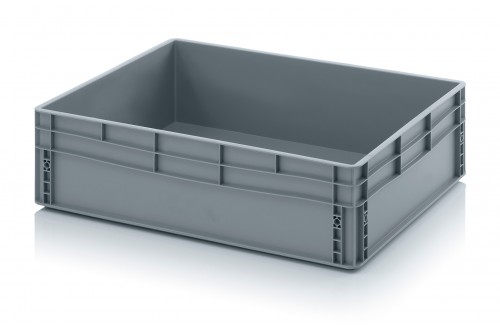  - EURO CONTAINER SOLID 80x60x22cm GREY