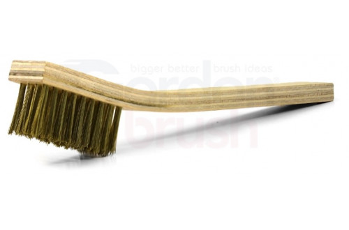  - Large 4 x 9 row brass bristle brush