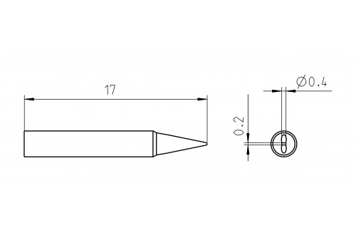 WELLER - PANNE TOURNEVIS RTP 004 S 0,4x0,2mm