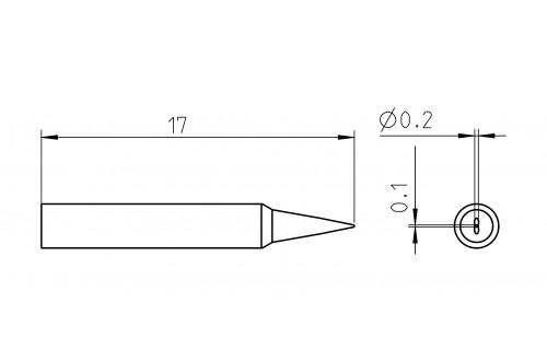WELLER - BEITELVORM STIFT RTP 002 S 0,2x0,1mm