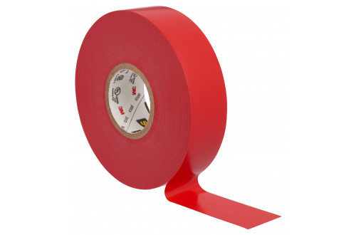 3M - SCOTCH 35 RUBAN ISOLANT ÉLECTRIQUE EN VINYLE, ROUGE, 19mm x 20m, 0,18mm