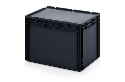  - ESD EURO CONTAINER WITH HINGE LID 60x40x43,5cm