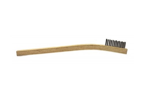  - Brosse en bois à poil en acier inox