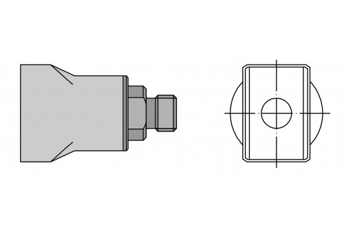 WELLER - HOT AIR NOZZLE D08  15MM x 10MM