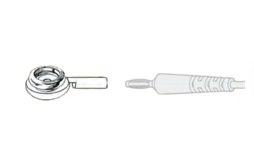 ITECO - Drukknoopadaptor V 10mm naar 4mm banaanstekker