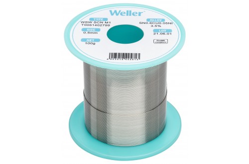 WELLER - FIL A SOUDER WSW SCN M1 0,5mm 100g