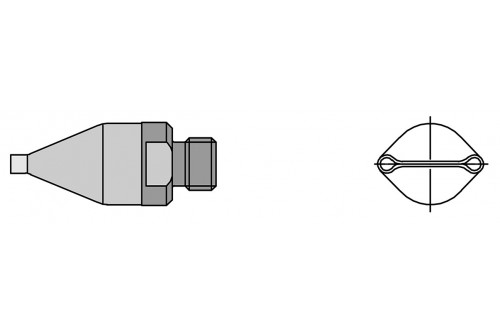 WELLER - HOT AIR DUAL NOZZLE FD4 1,5MM x 10MM