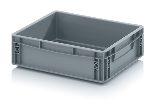  - EURO CONTAINER SOLID 40x30x12cm GREY