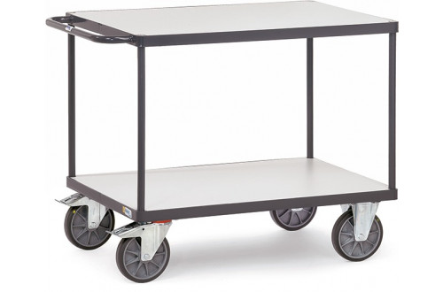  - ESD TAFELWAGEN, 2 PLATEAU, MET HANDVAT, 1000x600mm, 600kg