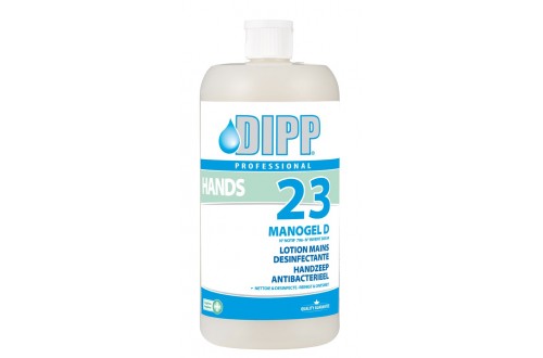 DIPP - DIPP No23 - HANDZEEP ANTIBACTERIEEL MANOGEL D 1L - ALLEEN VOOR PROFESSIONEEL GEBRUIK