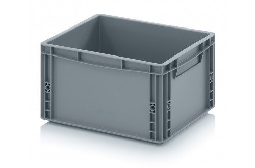  - EURO CONTAINER SOLID 40x30x22cm GREY