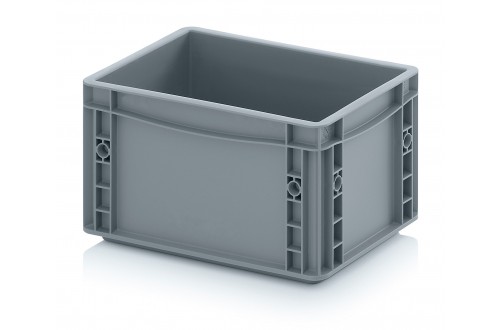  - EURO CONTAINER SOLID 30x20x17cm GREY