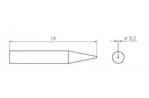 WELLER - SOLDERING TIP RTM 002 C  (RT1)