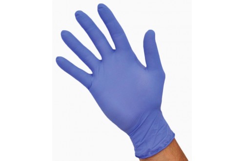  - DERMAGRIP NITRILE 12" GLOVES, POWDER FREE, BLUE - M x100