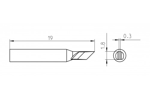 WELLER - PANNE COUTEAU RTM 025 K 2,5mm