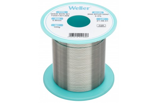 WELLER - SOLDEERDRAAD WSW SCN M1 0,8mm 100g