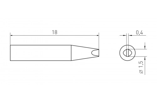 WELLER - STIFT RTM 015 S  (RT4)