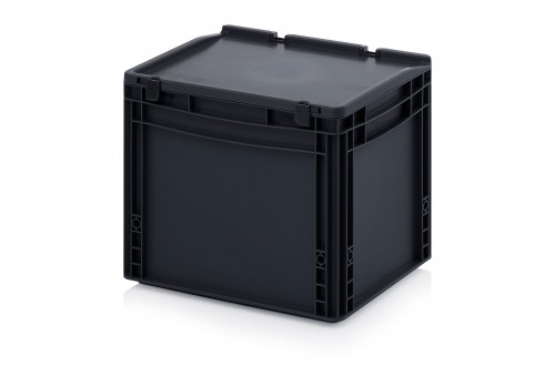  - ESD EURO CONTAINER WITH HINGE LID 40x30x33,5cm