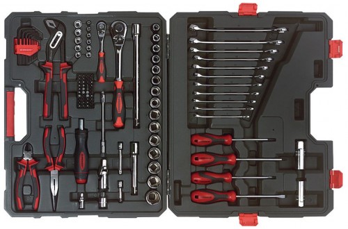 CRESCENT® - Professional metric 1/4" and 1/2" drive tools set, 110 pieces