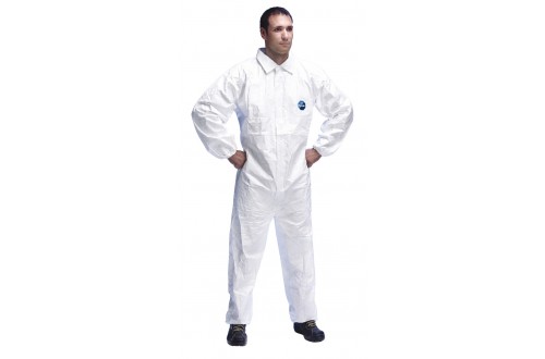  - COVERALL TYVEK 500 INDUSTRY, WHITE, WITH COLLAR, CAT. III - TYPE 5/6, SIZE XL