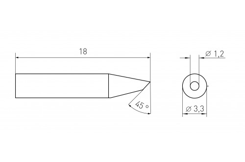 WELLER - STIFT RTM 012 B MS  (RT6MS)