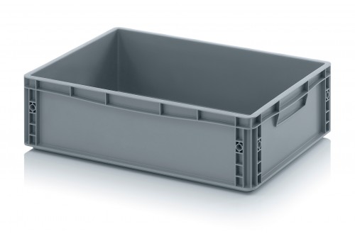  - EURO CONTAINER SOLID 60x40x17cm GREY