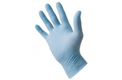  - DISPOSABLE NITRIL NOT POWDERED BLUE GLOVES M x100