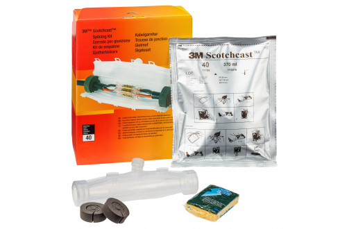 3M - SCOTCHCAST 92-NBA 1 KIT DE JONCTION EN RESINE COULEE, 0,6/1 kV, 4x1,5 - 10, 5x1,5 - 6mm2