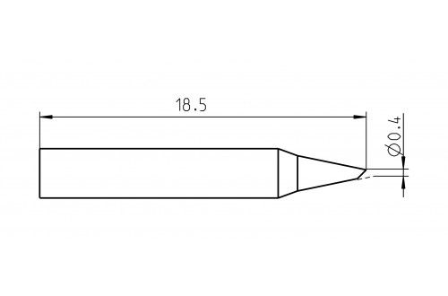 WELLER - SCHUIN STIFT RTM 004 B