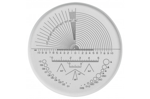 ESCHENBACH - Reticle, Precision measuring scale for lengths, angles and diam