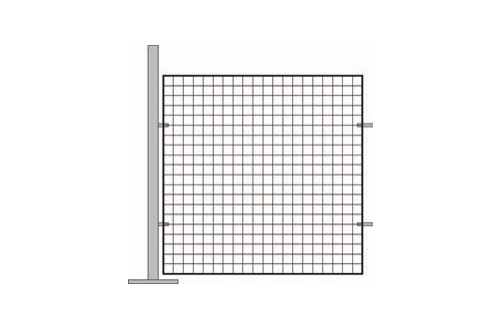  - ESD room divider extension element wire grating 1120mm