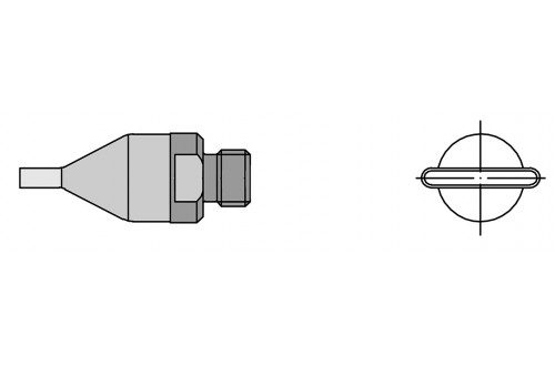 WELLER - HOT AIR NOZZLE F06  12MM x 1,5MM