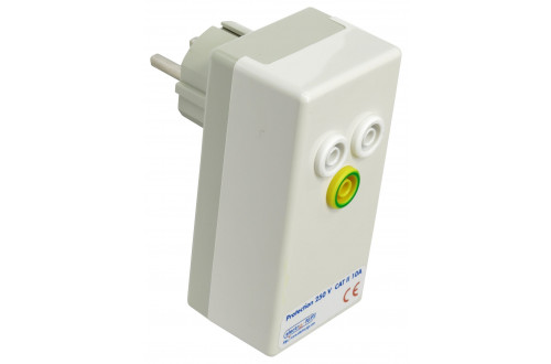 ELECTRO PJP - E/F-TYPE (FRENCH + GERMAN) MAINS AC POWER MALE PLUG TO 3x FEMALE D4 SOCKETS ADAPTER