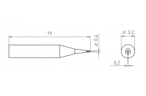 WELLER - STIFT RTM 004 S MS  (RT1SCMS)