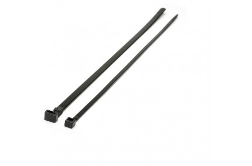  - 450x9.0mm BLACK EXTENDED TOOTH RELEASABLE CABLE TIES  x100